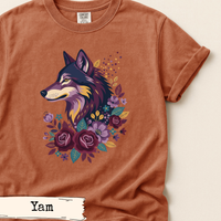 Load image into Gallery viewer, Floral Wolf Nature Shirt