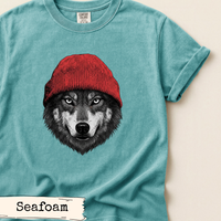 Load image into Gallery viewer, Wolf Beanie Shirt