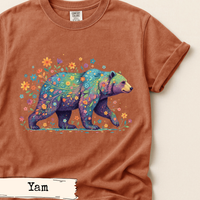 Load image into Gallery viewer, Floral Bear Art Design