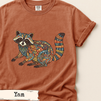 Load image into Gallery viewer, Floral Raccoon Art
