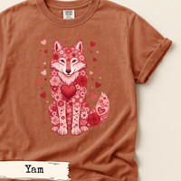 Load image into Gallery viewer, Floral Wolf Valentine Shirt