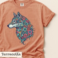 Load image into Gallery viewer, Pastel Floral Wolf