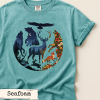 Load image into Gallery viewer, Forest Night Wildlife Shirt