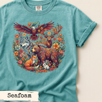 Load image into Gallery viewer, Floral Wildlife Art Shirt