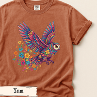 Load image into Gallery viewer, Floral Owl Nature Shirt