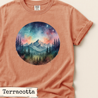 Load image into Gallery viewer, Watercolor Mountain Forest