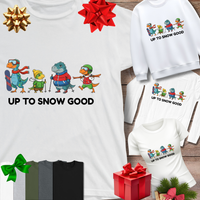 Load image into Gallery viewer, Up to Snow Good, Dinosaur Christmas | Funny Festive Shirts