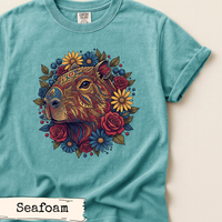 Load image into Gallery viewer, Capybara Flower Shirt