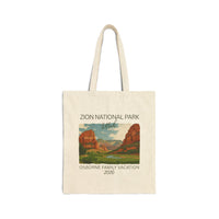 Load image into Gallery viewer, Zion National Park National Park Tote Bag – Personalized Canvas Mountain Souvenir