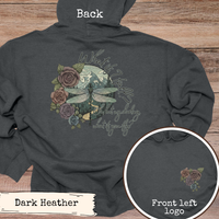 Load image into Gallery viewer, Inspirational Quote Sweatshirt – Dragonfly Nature Design for Hiking Comfort