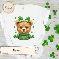Load image into Gallery viewer, Bear Wearing Shamrocks T-shirt