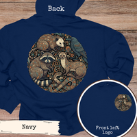 Load image into Gallery viewer, Woodland Animals Circle Art Hoodie