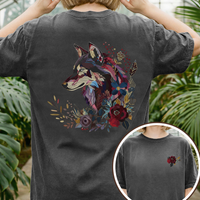 Load image into Gallery viewer, Floral Wolf Jewel Tone