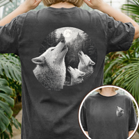 Load image into Gallery viewer, Wolf Howling at Moon Shirt