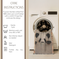 Load image into Gallery viewer, Panda Woven Blanket – Soft Cotton Throw for Nursery Gifts