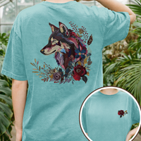 Load image into Gallery viewer, Floral Wolf Jewel Tone