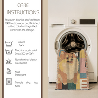 Load image into Gallery viewer, Custom Pet Blanket – Woven Cotton Personalized Portrait Throw