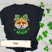Load image into Gallery viewer, Fox Wearing Shamrocks T-shirt