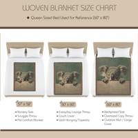 Load image into Gallery viewer, Koala Baby Blanket – Handwoven Cotton Animal Theme Nursery Gift