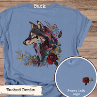 Load image into Gallery viewer, Floral Wolf Jewel Tone