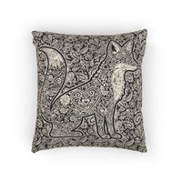 Load image into Gallery viewer, Geometric Fox Woven Pillow | Tribal Woodland Throw Pillow