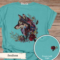 Load image into Gallery viewer, Floral Wolf Jewel Tone
