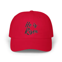 Load image into Gallery viewer, He Is Risen Dad Cap — Christian Easter Embroidered Baseball Hat