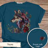 Load image into Gallery viewer, Floral Wolf Jewel Tone