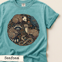 Load image into Gallery viewer, Woodland Animals Circle Art Shirt