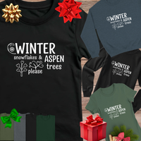 Load image into Gallery viewer, Winter Snow Flakes &amp; Aspen Trees Please | Outdoor Winter Enthusiast