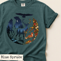 Load image into Gallery viewer, Forest Night Wildlife Shirt