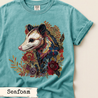 Load image into Gallery viewer, Opossum Floral Art Design