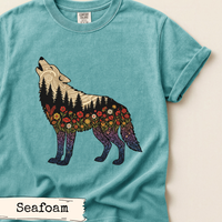 Load image into Gallery viewer, Wolf Silhouette Forest Design