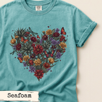Load image into Gallery viewer, Wildflower Butterfly Heart Shirt
