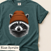 Load image into Gallery viewer, Raccoon Beanie Shirt