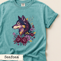 Load image into Gallery viewer, Floral Wolf Nature Shirt