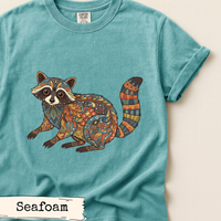 Load image into Gallery viewer, Floral Raccoon Art