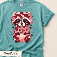Load image into Gallery viewer, Floral Raccoon Valentine Shirt