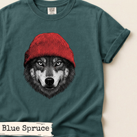Load image into Gallery viewer, Wolf Beanie Shirt