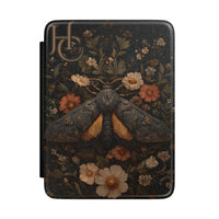 Load image into Gallery viewer, Vintage Moth Floral Kindle Case | Botanical Moth E-Reader Cover