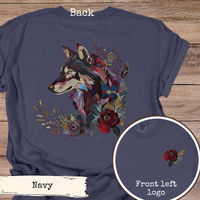 Load image into Gallery viewer, Floral Wolf Jewel Tone