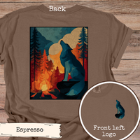 Load image into Gallery viewer, Wolf Campfire Shirt