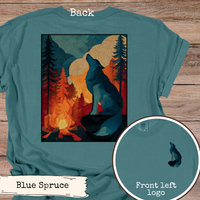 Load image into Gallery viewer, Wolf Campfire Shirt