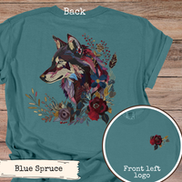 Load image into Gallery viewer, Floral Wolf Jewel Tone