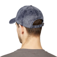 Load image into Gallery viewer, Vintage Embroidered Wolf Cap — Distressed Grey Baseball Hat