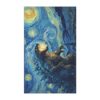 Load image into Gallery viewer, Starry Night Mythical Beast Tea Towel | Van Gogh Style Monster Kitchen Towel