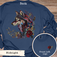 Load image into Gallery viewer, Floral Wolf Jewel Tone