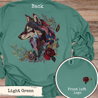 Load image into Gallery viewer, Floral Wolf Jewel Tone