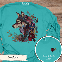 Load image into Gallery viewer, Floral Wolf Jewel Tone