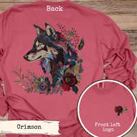 Load image into Gallery viewer, Floral Wolf Jewel Tone
